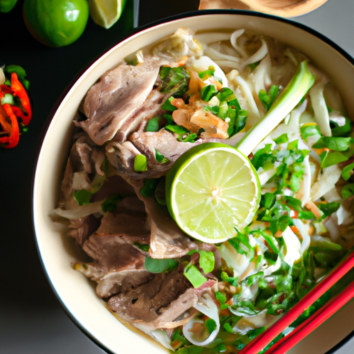 Pho Bo – Vietnamská hovězí polévka.